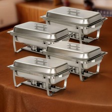 Alpha Living 4pk Stainless Chafing Dish Buffet Warmer picture