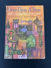 Vintage 1962 Once Upon A Time Folk & Fairy Tales of the World Book Green HC picture