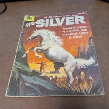 Lone Rangers Famous Horse Hi-Yo Silver-#35 1960-Dell-painted cover western  picture