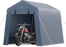 6x6ft Portable Outdoor Storage Shed Heavy Duty Waterproof Motorcycle Garage Tent picture
