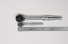 Snap-on F749 TM739 Round Head Ratchet Set 3/8 1/4 Drive USA Vintage picture