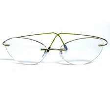 Lindberg Spirit Titanium Rimless Eyeglasses Gold Tone Oval Frames picture