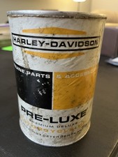 Vintage Harley Davidson Pre-luxe Tin Motorcycle Oil Empty Can picture