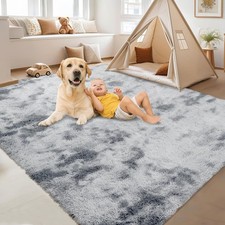 Ultra Soft Shag Area Rug, Cozy Washable Fuzzy Carpet Non-Slip Backing Home Decor picture