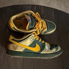 Nike Dunk Men’s Low Joey Bates Top Green/Gold Colorblock Lace-Up Sneakers picture