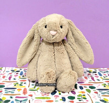 Jellycat Bashful Beige Bunny + Tag Protector - Medium 12