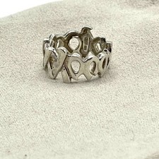 Tiffany & Co. Paloma Picasso Vintage Hugs Kisses Sterling .925 Band Ring Size 5 picture