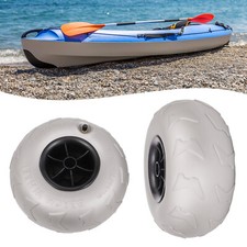 9 inch 2x Beach Cart Wheels Inflatable Wheels Replacement Balloon Beach Tire NEW picture
