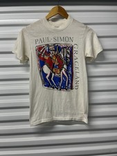 Vintage 1987 Paul Simon Graceland World Tour Tshirt Very Rare True Vintage picture