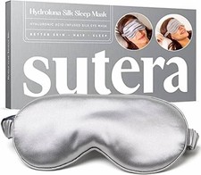 Sutera Hydroluna Silk Eye Mask for Sleeping - Hyaluronic Acid Hydrates Skin NEW picture