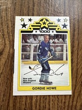 O-Pee-Chee 1977-78 WHA Gordie Howe 1000th Goal #1 New England Whalers picture