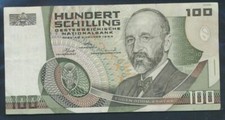Austria Pick-number: 287 1 point on Top used (III) 1984 100 Schilling (9398380 picture