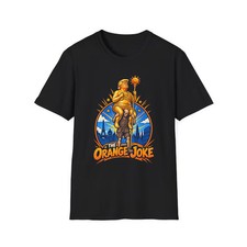 The Orange Joke T-Shirt Cartoon Knight Orange Plague Illustration Graphic Tee picture