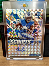 2021 Panini Mosaic - Rookie Scripts Amon-Ra St. Brown AUTO #RS-28 ROOKIE LIONS picture