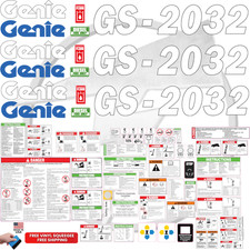 Fits Genie GS-2032 Scissor Lift Decal Kit – Laminated 3M Vinyl /  picture