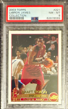 Topps 2003 Topps Collection LeBron James #221 PSA 8 Graded Cavaliers picture