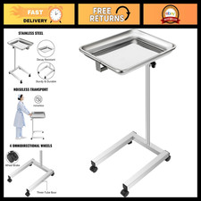 Height Adjustable Medical Tray Stand, 18x14