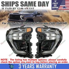 Left or Right LED Headlight Assembly Fits For 2024-2025 Chevrolet Silverado 2500 picture