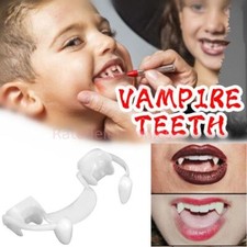 Retractable Vampire Teeth Halloween Cosplay Horror Costume Zombie Teeth Fang US picture