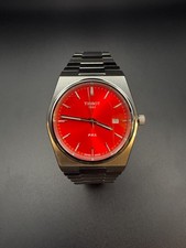 New Tissot PRX Quartz Red Dial Stainless Steel Men's Watch T137.410.11.421.00 picture