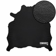 SALE WHOLE BLACK LEATHER HIDE AUTOMOTIVE NAPPA PEBBLE UPHOLSTERY SEAT COW FULL picture