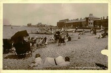 Vintage 1945 Sheerness-On-Sea Kent RPPC 2d King George VI Postmarked Postcard picture