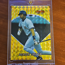 Topps 1996 Bowman's Best Derek Jeter #79 Stat-Scan Atomic Refractor Yankees picture