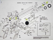 SUPER COMPLETE RESEAL KIT for EARLY Crosman Rear Cocking 1377 1322 MEDALIST picture