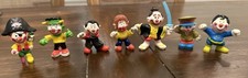 Vintage 1981 Mego Clown Figures Lot of 7 Miniatures Hong Kong 2-3” Painted picture
