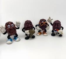 VTG 1987 California Raisins Lot of 4 Hardees Figures Sunglasses Horn Sax Vinyl picture