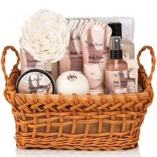 Luxury Spa Basket For Women (Aqua Elegante) - Bath Set With Coconut & Vanilla picture