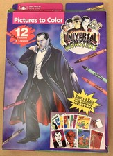 Vtg. Universal Monsters Pics to Color Wolfman Dracula Frankenstein & More 1992 picture