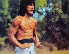JACKIE CHAN SIGNED The Fearless Hyena (1979) 10x8 PHOTO AUTO KUNGFU BRUCE LEE picture