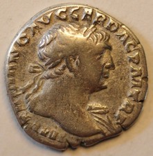 mw32214 Roman Empire Silver Denarius no date  Trajan 98 - 117 AD   RIC119 RSC86 picture