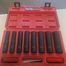 Sunex Tools 2848 1/2 Inch Dr 6 Pt 8 Pc Extra long deep impact Set picture