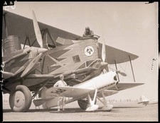 Benny Howard with Fighter Plane at Air Races 1933 Photo Los Angeles, CA: Benny picture