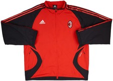 Vintage 2006-07 Adidas AC Milan Presentation Track Jacket Red Black Size XL picture