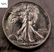 1937 Walking Liberty Half Dollar - Almost Uncirculated (AU) - 90% Silver picture