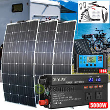 800W Solar Panel Kits 12V 5000W Inverter Charger w/ 100A Controller Caravan Boat picture