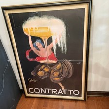Leonetto Cappiello Contratto 1922 VTG Italian Champagne Poster Framed 58x41.5 picture