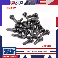 25pcs TR412 Tire Rubber Valve Stem For ATV Lawn Mower Garden Tractor Short Stem picture