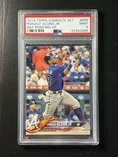 Ronald Acuna Jr. 2018 Topps Complete Set #698 PSA 9 RC BRAVES picture