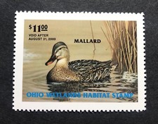 WTDstamps - Ohio #OH18 1999 - State Duck Stamp - Mint OG NH picture