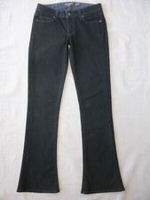 Paige Premium Lou Lou Slim Bootcut Jeans Women Size 27 Dark Blue+Stretch L30.5 picture