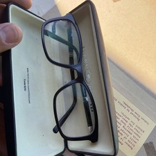 Vintage MONTBLANC MB 540-3 001 Black Gold Square Eyeglasses Frames 55-18-145 picture