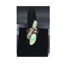 Vintage Navajo Ring with Beautiful Royston Turquoise picture