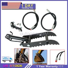 L-Shaped Bracket Hydraulic Thumb Clip For Mini Excavators Attachments 3-Holes picture