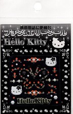 Sanrio 2004 Vintage Hello Kitty Rare Rhinestone Sticker Sheet picture