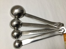New Williams Sonoma Stainless Steel  Measuring Spoons Set Of 4 picture