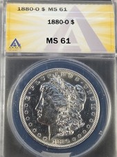 1880-O Morgan Silver Dollar MS61 ANACS  picture
